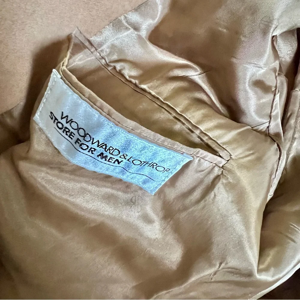 Bill Blass VTG 100% Camel Hair Wool Blazer Sport Coat Tan Size Large